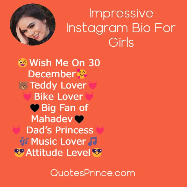 Impressive Instagram Bio For Girls