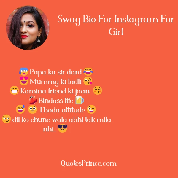 Swag Bio For Instagram For Girl