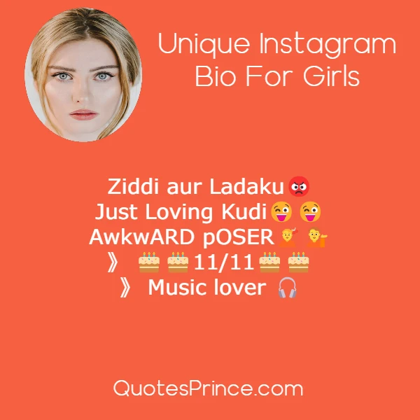 Unique Instagram Bio For Girls
